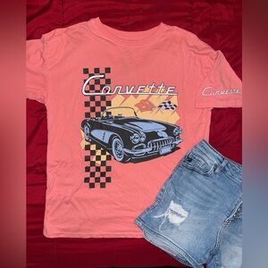 Corvette Graphic T-Shirt in Coral Size 18 Kids Unisex